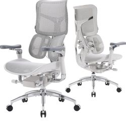 SIHOO Doro S300 Ergonomic Office Chair, Computer Chair, Gaming Chair with Dual Dynamic Lumbar Support, 6D Coordinated Armrests, Adjustable Rolling Cha