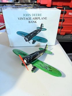 1992 John Deere SpecCast Airplane Bank – Travel Air Model R – Original Box