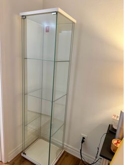 MOVING OUT SALE! IKEA GLASS CABINET