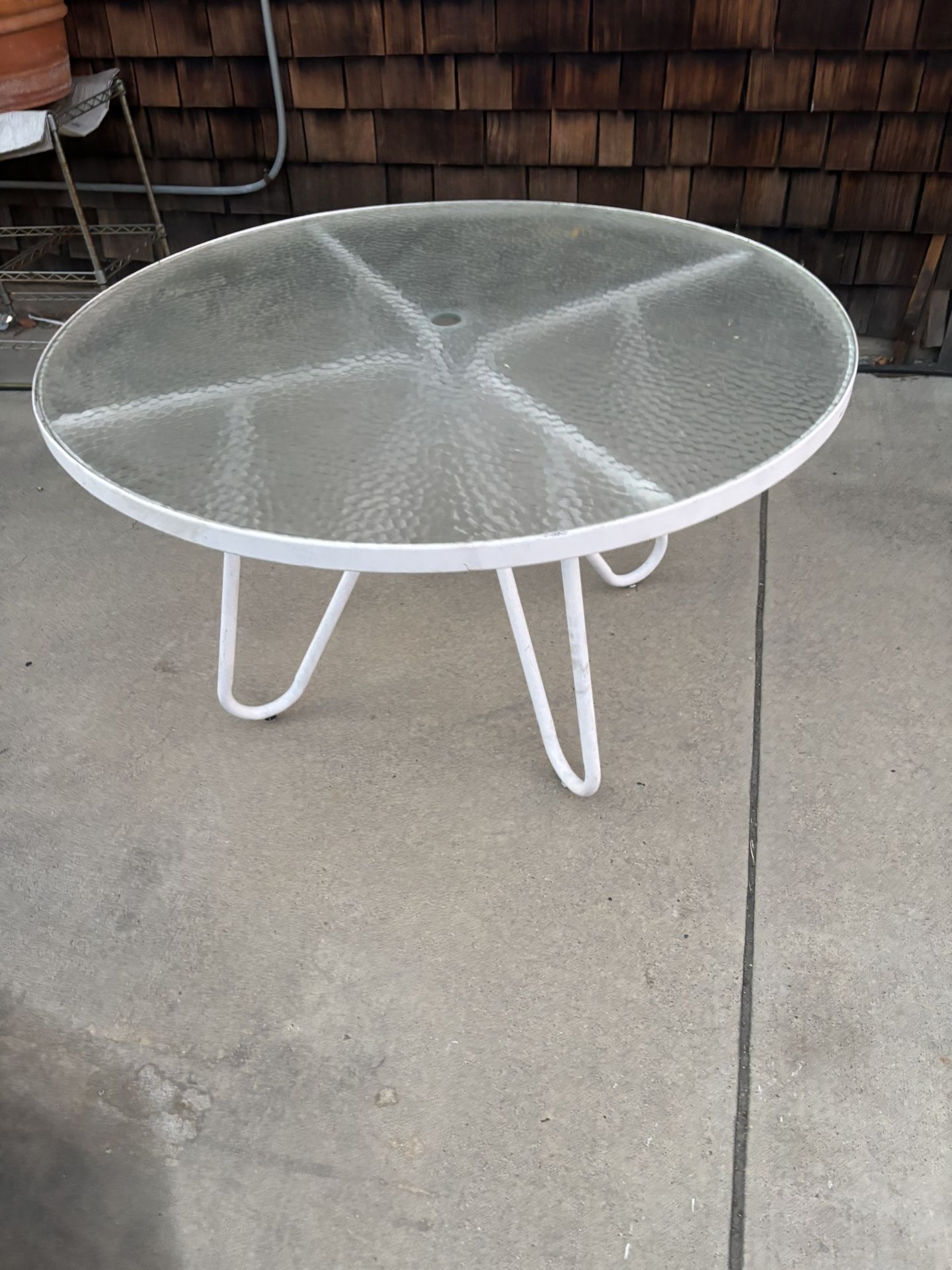 Mid Century Outdoor Table $45
