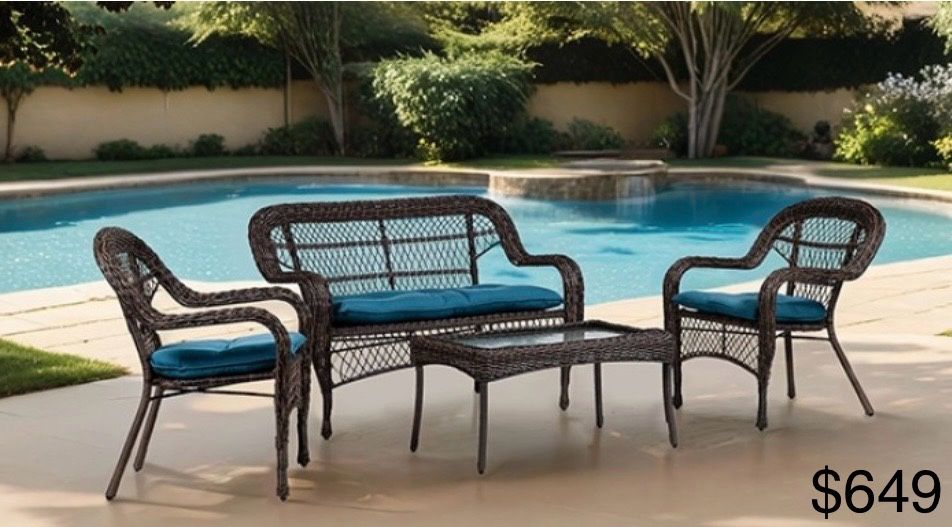 Outdoor Patio Furniture Sofa Set