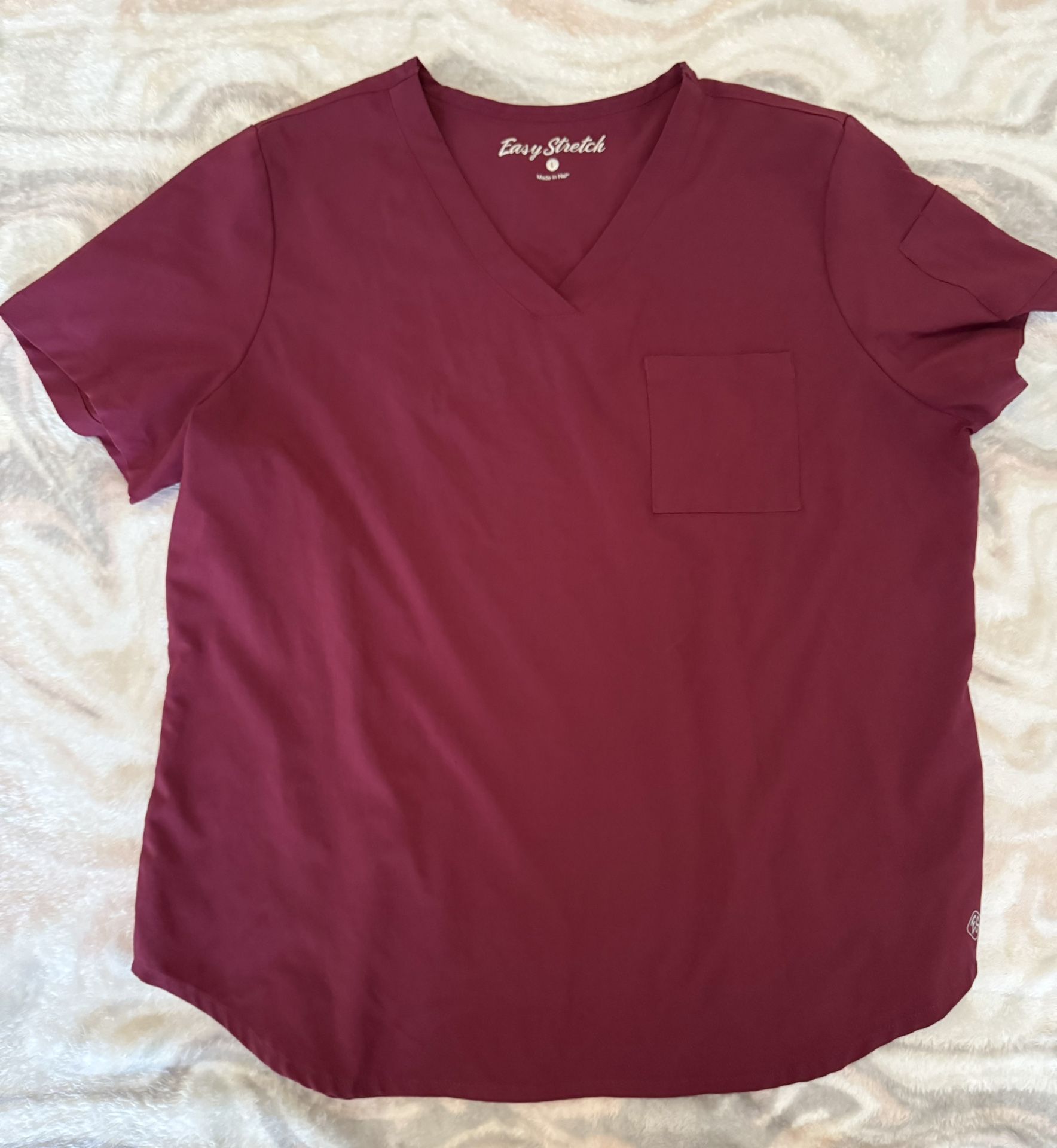 Easy STRETCH Chloe Women's 3-Pocket V-Neck Tuck-In Scrub Top 