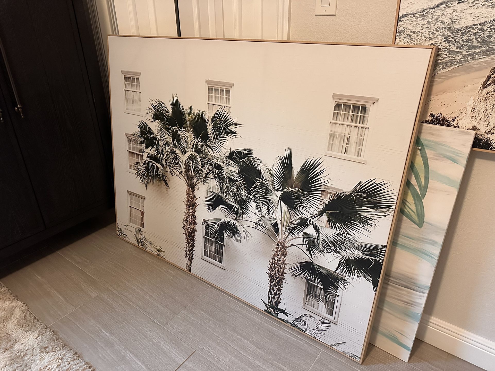 Large Palm Hotel Artwork