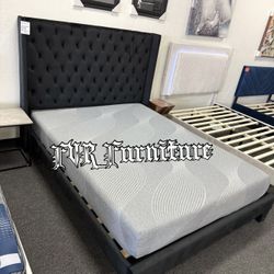 New Queen Bed Frame With Mattress 