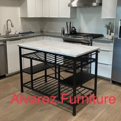 Marble Top Kitchen Island
