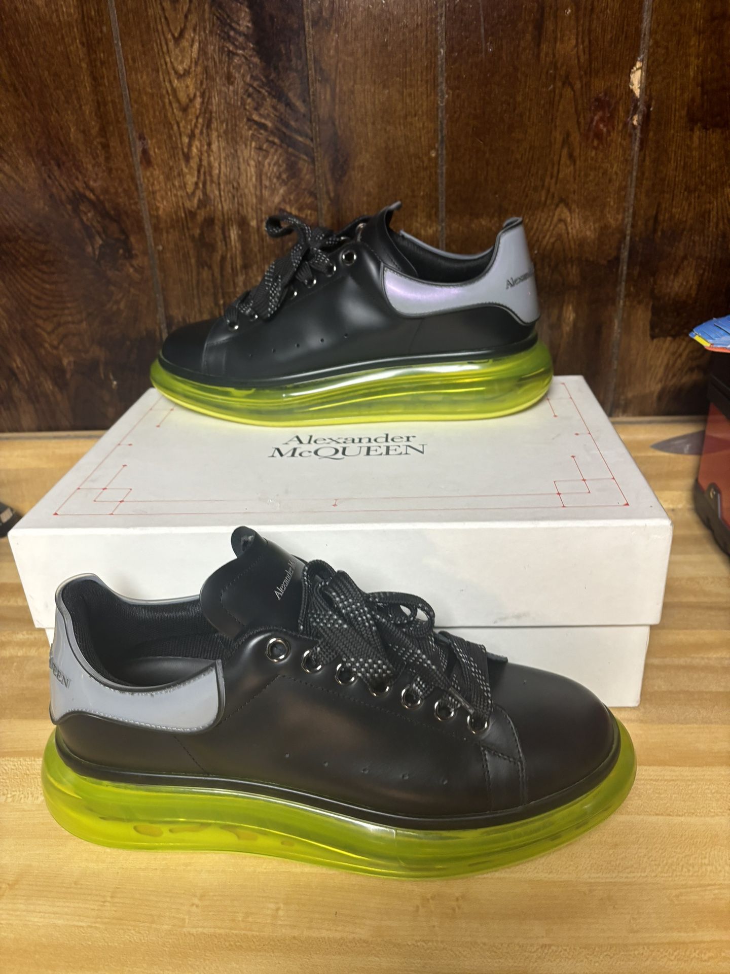 Alexander McQueen Black Neon Green