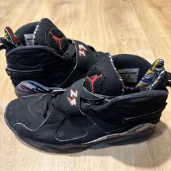 Nike Air Jordan 8 Retro Playoff 2013 CLEAN Black 305381-061 Mens Size 10.5