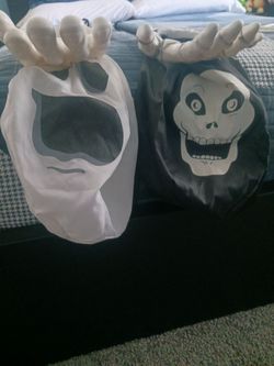 Halloween Skeleton Trick-or-Treat Bags Set of 2