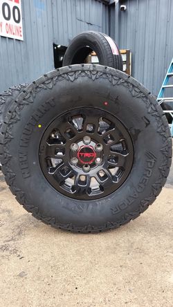 TRD Black Wheel with New Mutant Predator AT Tire