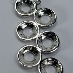 Women's Silver 925 Chain with CZ's Stones Charm / Pendant  #81151