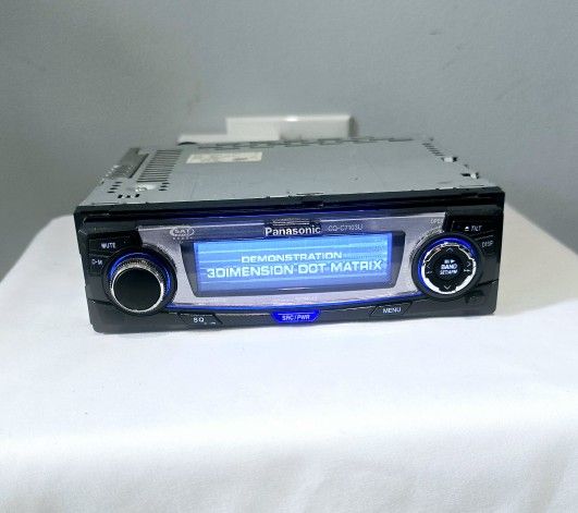 Panasonic CQ-C7103U With Graphics Motorized Old School Radio CD Player