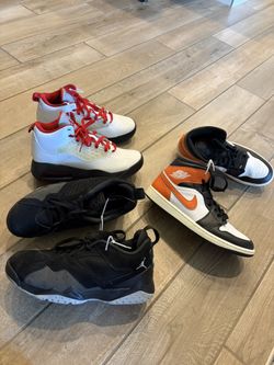 Jordan Sneaker Bundle - Air Jordan 1 Mid, Max Aura, True Flight 9.5 men's