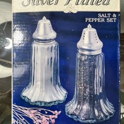 Silver Plated Salt & Pepper Set