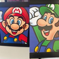 Mario and Luigi portraits ( 2 of them )