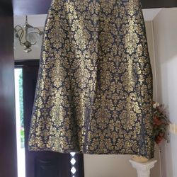 Black And Gold Skirt