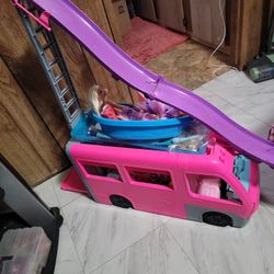Playhouse Van Dolls Slide With Pool 2 Barbie 