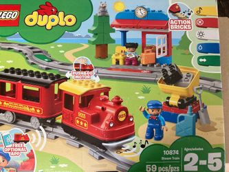 Lego Duplo 10874 Steam train With Lights & Motor