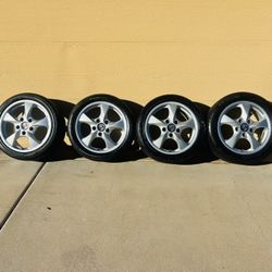Porsche Factory TURBO TWIST Rims SUPER CLEAN  SILVER WHEELS  911, CAYMAN, BOXSTER  PORSCHE TURBO TWIST FACTORY WHEELS.   Original Rims in Great condit