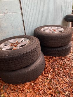 Tires from Goodyear and Wrangler all 4