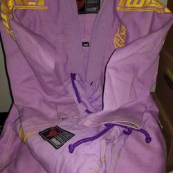 Girls Purple BJJ Gi W0 Twister