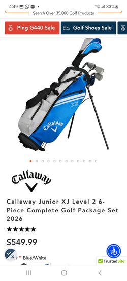 Calloway XJ 6 piece jr golf clubs