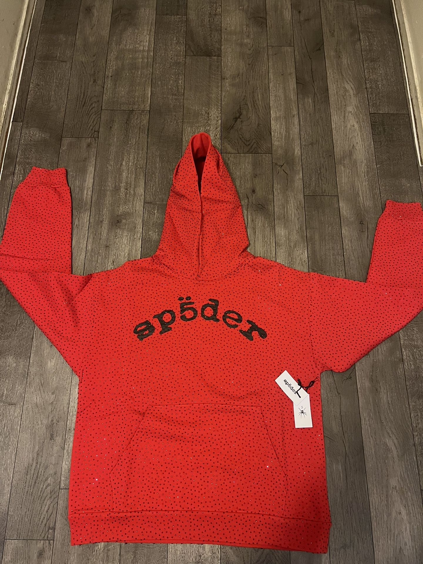 Red VVS Sp5der Hoodie