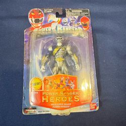 Bandai Power Rangers Heroes Wild Force Silver Ranger Action Figure 25136