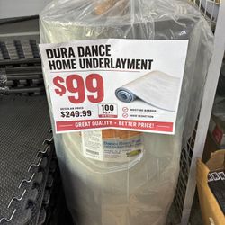 Dura Dance Home Underlayment Dance Floor Pad