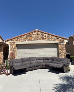 Free Local Delivery available! Modular Gray Reclining Sofa Sectional Couch