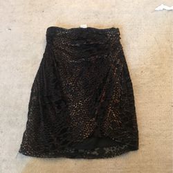 snake/tiger print mini skirt 