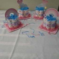 Gender Reveal Diaper Cake