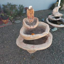 Water Fountain With The Indian Girl Pouring Out The Water