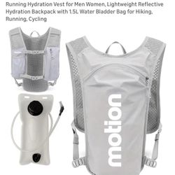 Running Hydration Vest, Backpack With 1.5L Water Bladder Bag