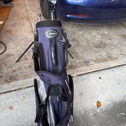Beginner Golf Bag And Clubs 