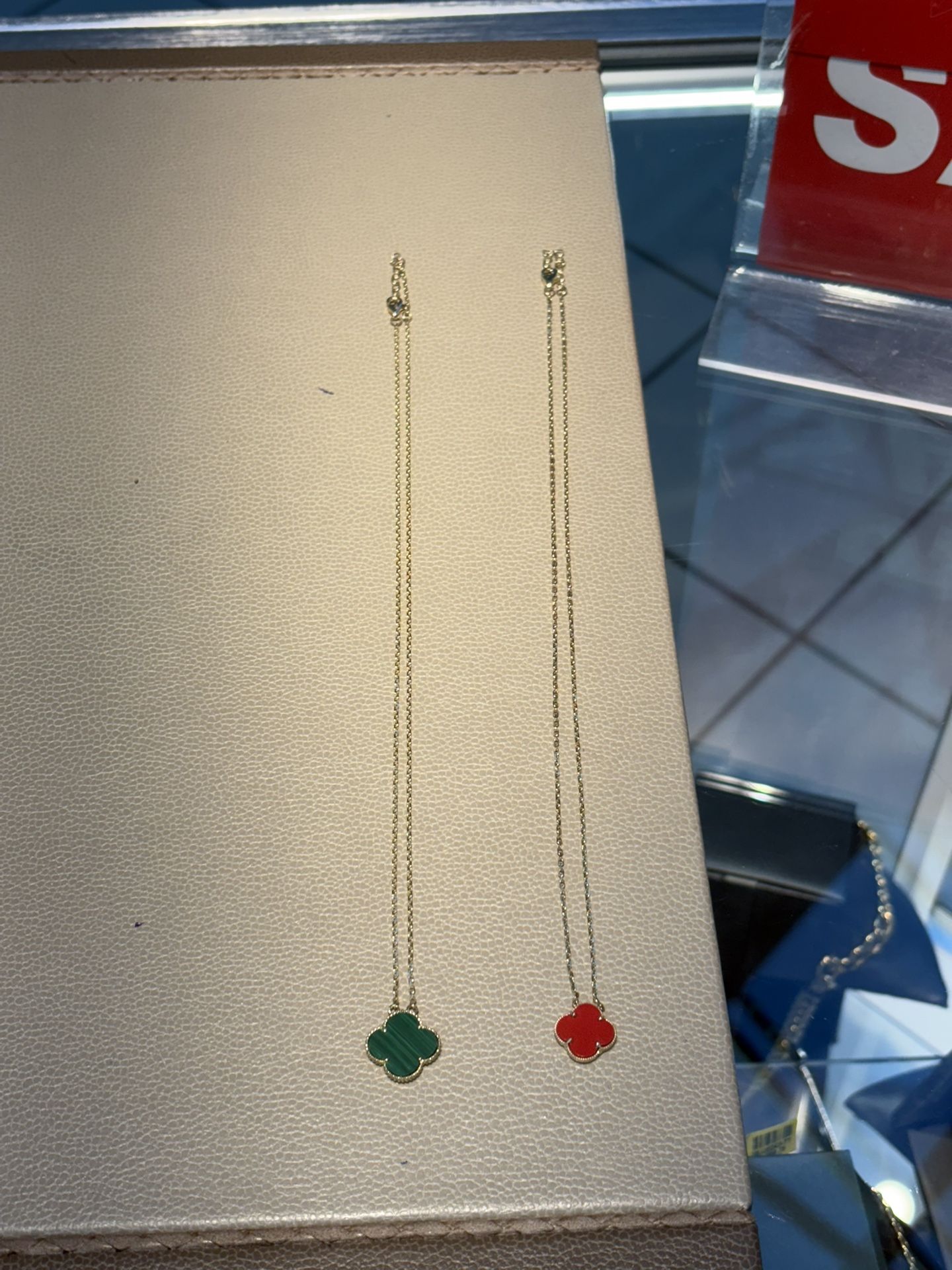 Van Cleef Inspired Chains Real 10k Gold