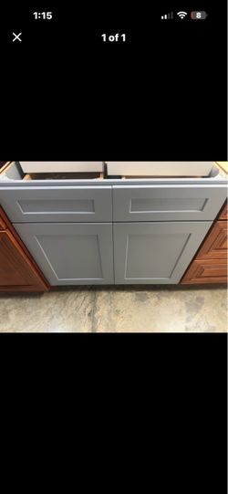 Light Gray Shaker Style base Cabinet