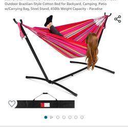 3 Best Choice Products 2-Person Double Hammock with Stand Set