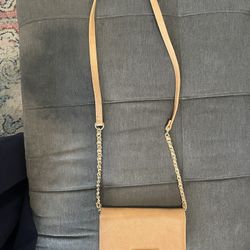 Women’s Steve Madden Brown Gold Crossbody Wallet Purse Clutch 