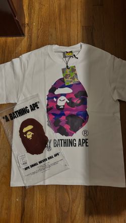 White And Purple Bape Tee