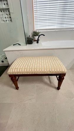 Wood Vanity Bench