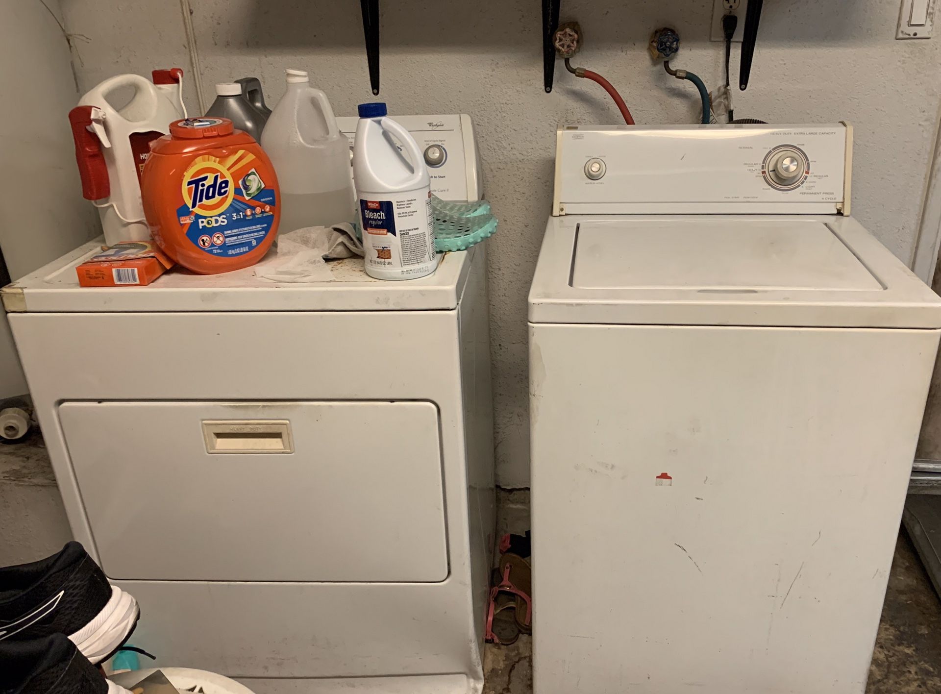 Washer and dryer