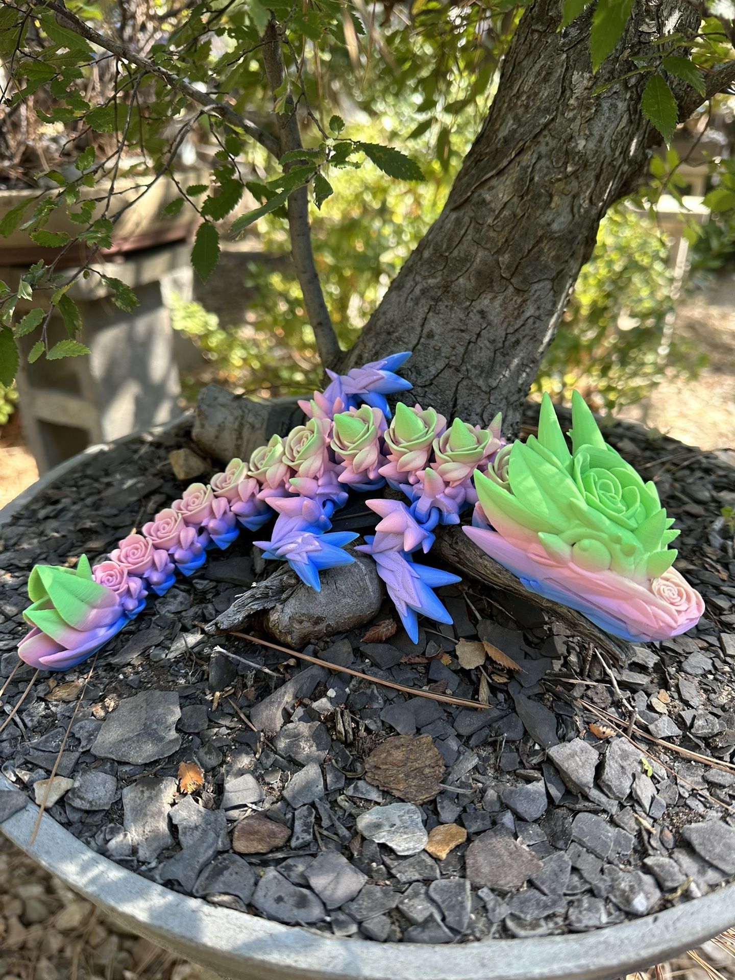 3D Printed Articulate Rose Dragon