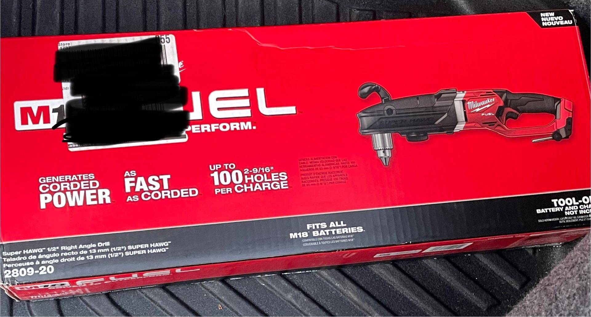 ***BRAND NEW MILWAUKEE SUPER HAWG DRILL***
