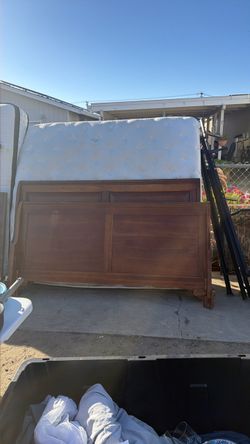King size frame and mattress