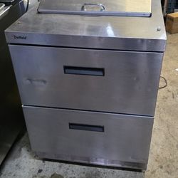 DELFIELD 2 DRAWER PREP TABLE COOLER