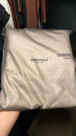 White essentials hoodie size medium