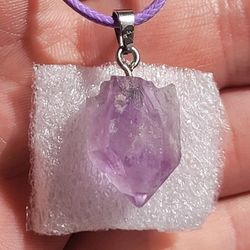 Pendant Nirvana Amethyst 8ctw + Purple Necklace [17-20"]
