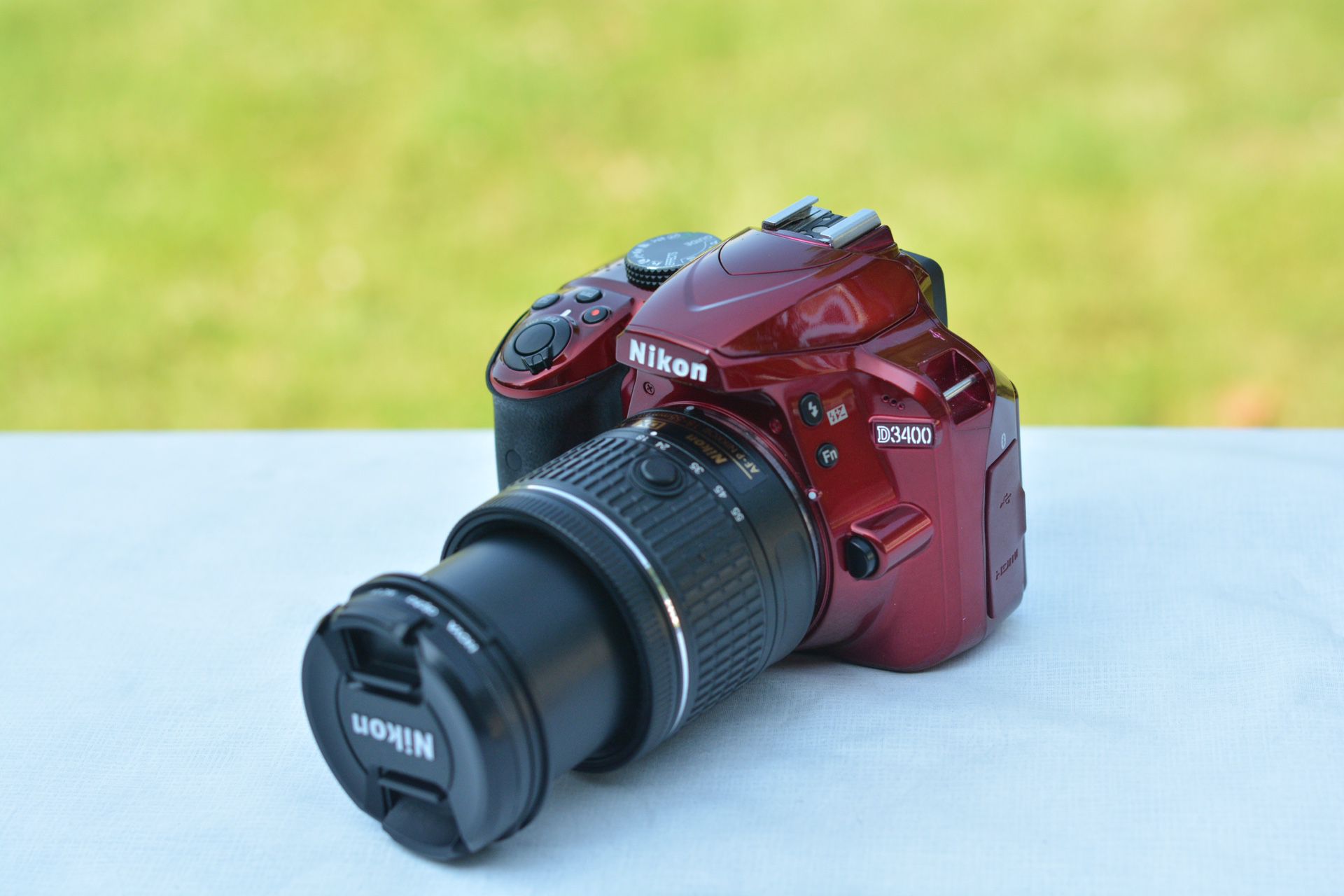 Red Nikon D3400 DSLR Camera W/AF-P 18-55 VR Zoom Lens