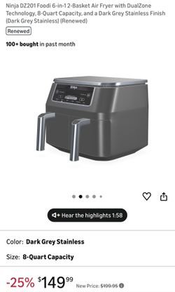 Ninja Foodi 4-in-1 Air Fryer, 8-Qt