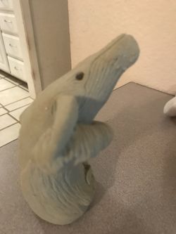 Whale sand sculpture